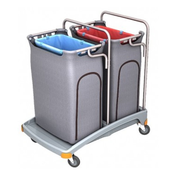 Wózek na odpady Splast podwójny 2 x 120l  z tworzywa sztucznego
